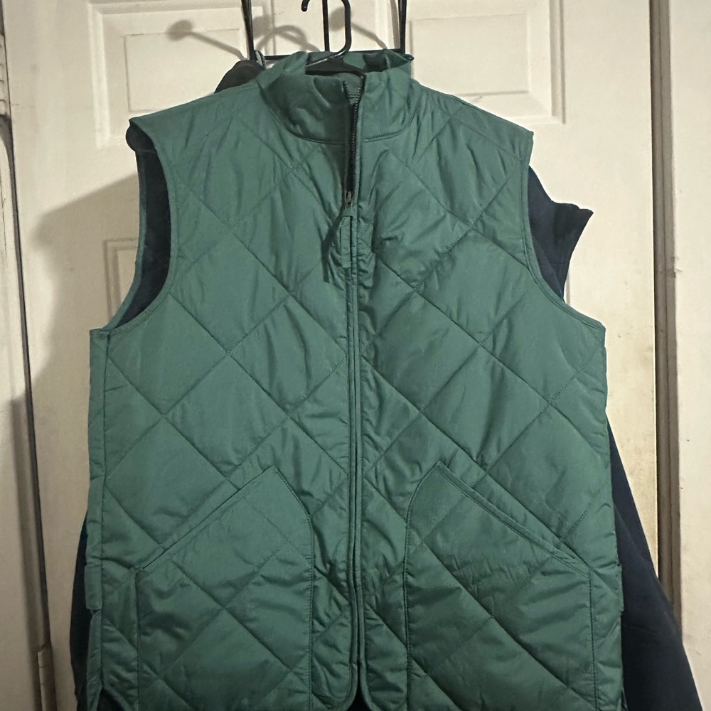 J. Crew Men's Teal Quilted Vest